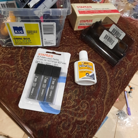 HUGE LOT of OFFICE UNIVERSITY SCHOOL SUPPLIES STAPLES DESK TEACHERS PROFESSORS - Picture 2 of 5